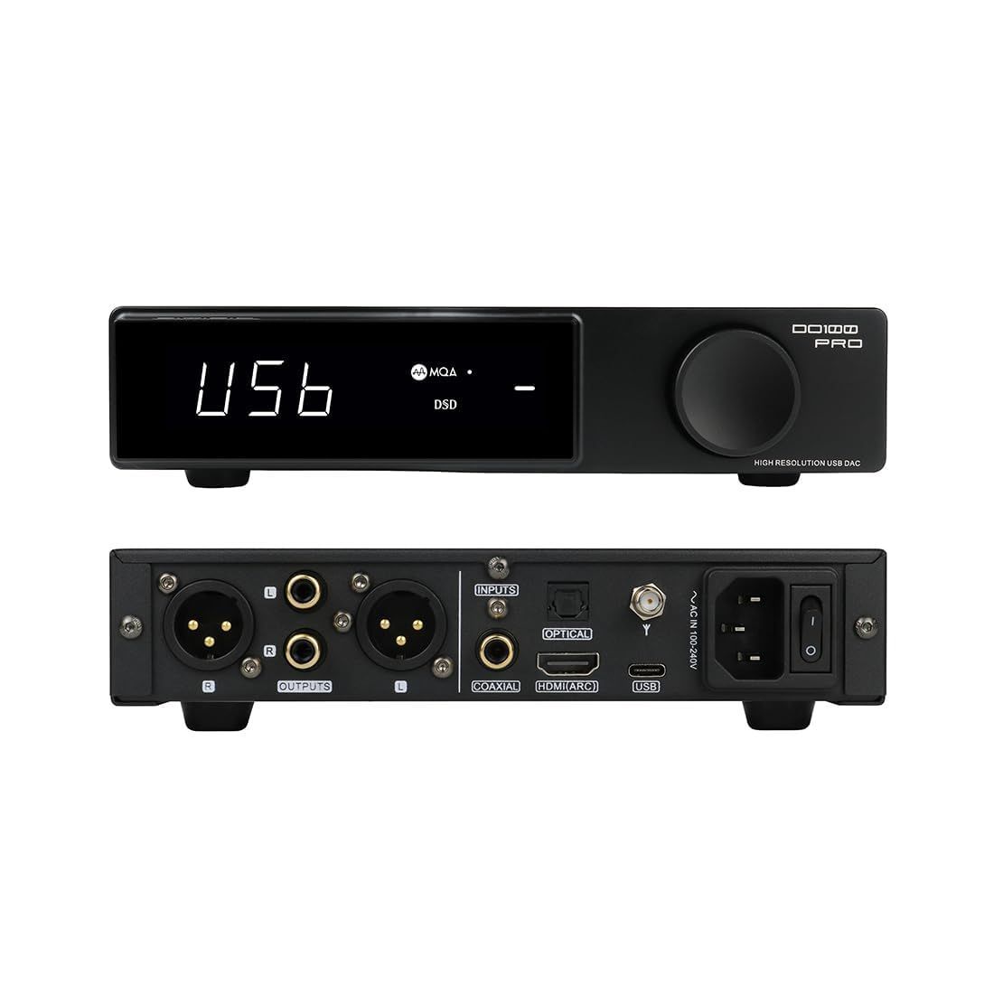 数量 DAC USB|Bluetooth5.1 USB DSD512 LDAC|光|同軸|HDMI PCM768kHz XU316 ARC入力コンバーター RCA|XLR出力DAC PS5|スイッチ バランスDAC XMOS 2xES9039Q2M サポ
