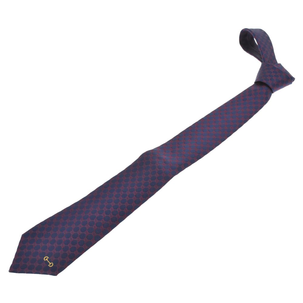 GUCCI (グッチ) GG LOGO MONOGRAM TIE GGロゴ シルクジャガード