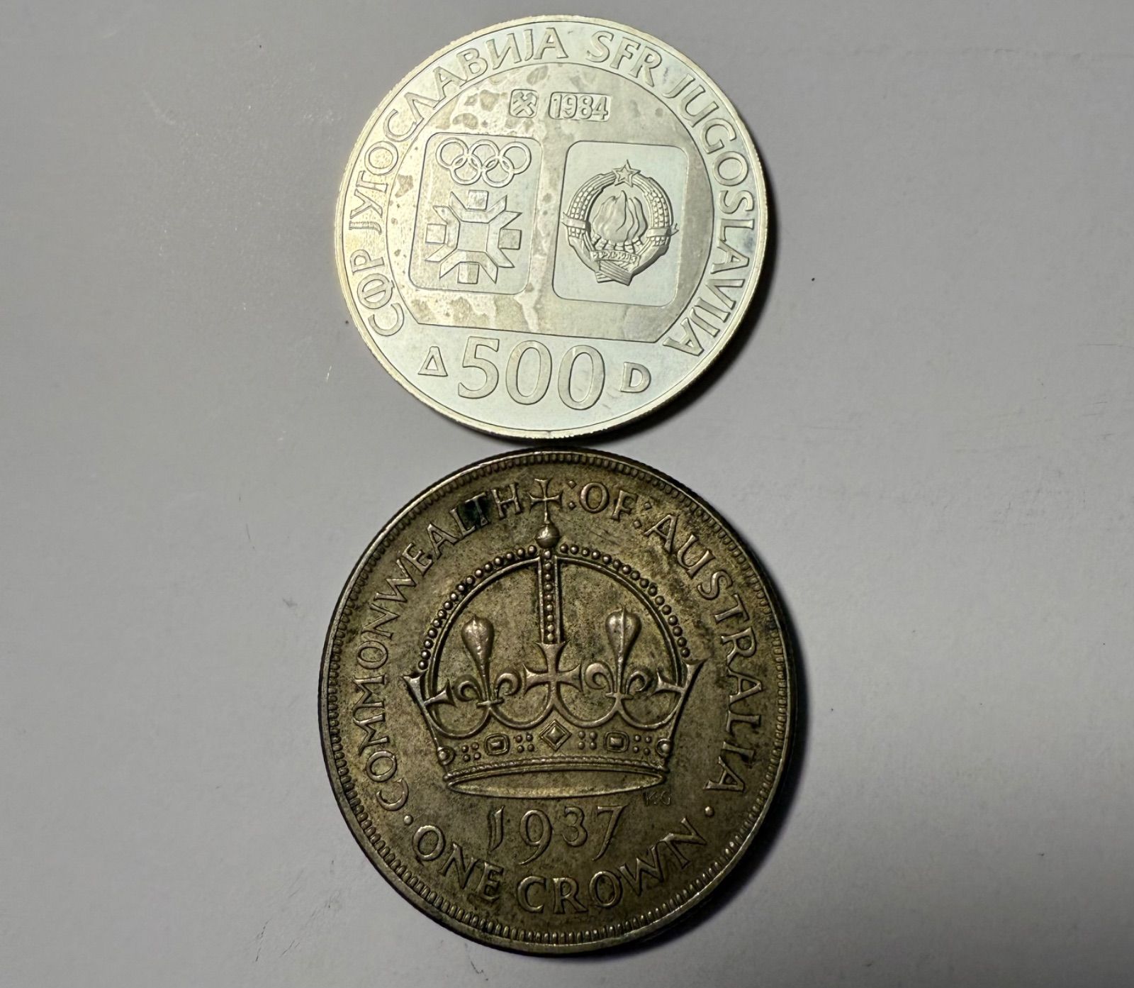 外国銀貨 クラウン銀貨 2枚