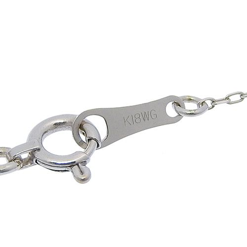 AL0.40/D0.05 アレキサンドライト ネックレス K18 ホワイトゴールド WG  