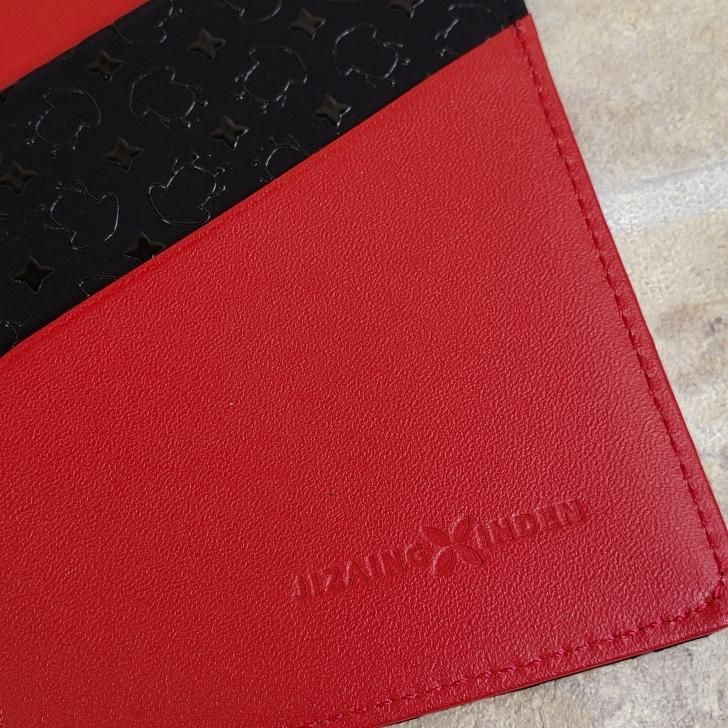 販売済み 未使用 印傳屋 JIZAING!-利用文字-!INDEN ☆鹿革 パスポート