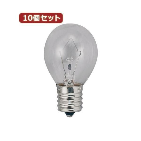 （まとめ）YAZAWA 10個セット ミニランプ10Wクリア口金E17 S351710CX10〔×2セット〕
