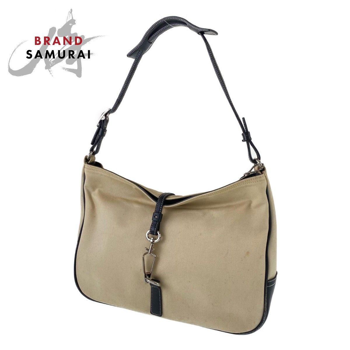 COACH コーチ ベージュ グリーン キャンバス / レザー L0K-7774 