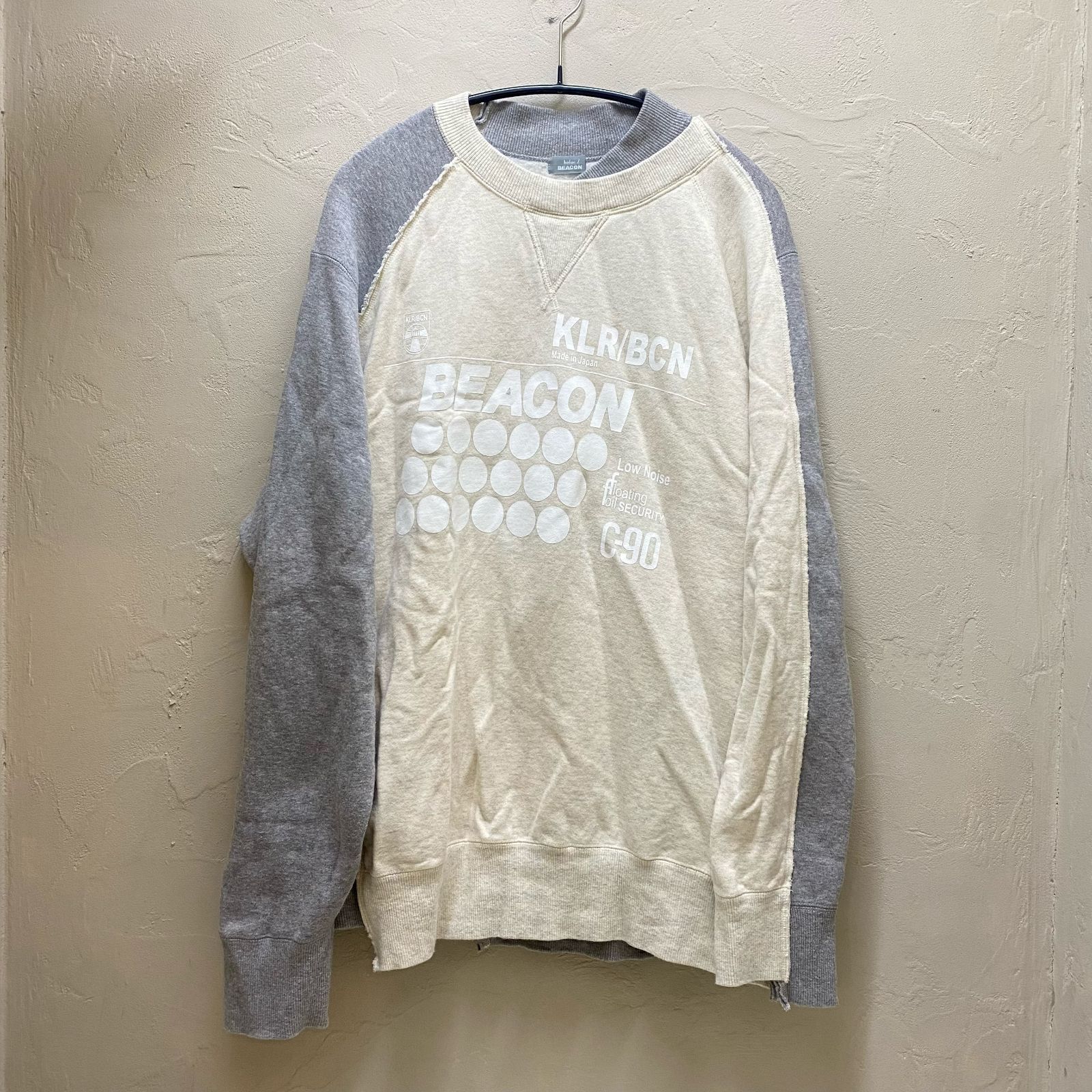 kolor BEACON カラービーコン 切り替えスウェット20WBM-T02234 SIZE 3 