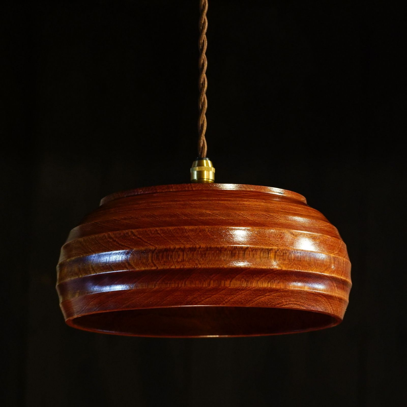 作地未詳｜木製｜菓子器｜ペンダントライト