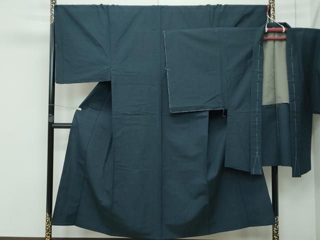 平和屋着物 上 男性 紬 アンサンブル 単衣 百入茶色 CZAA3525s5