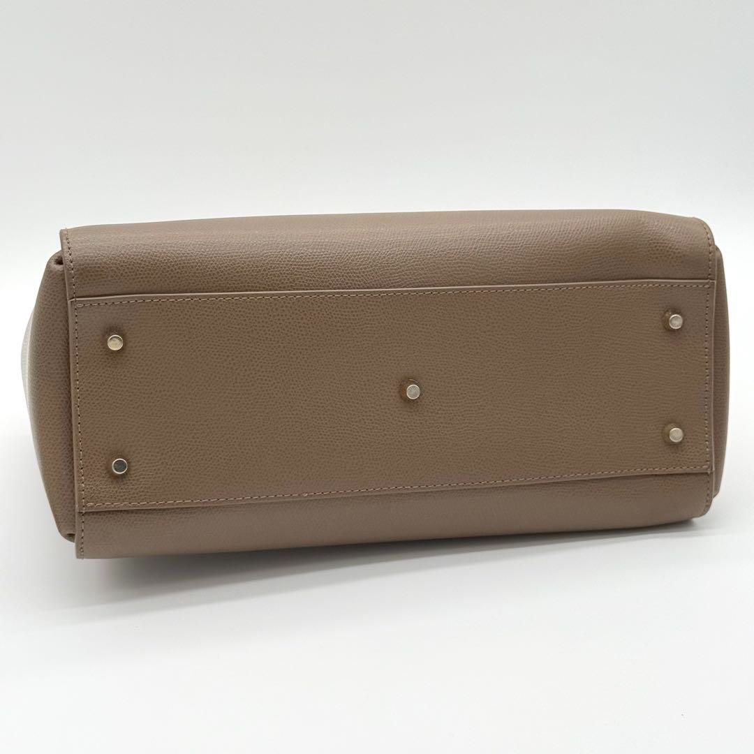 【極美品】FURLA メトロポリス サッチェル ハンドバッグ 2way 茶色 極美品】FURLA メトロポリス サッチェル ハンドバッグ 2way 茶色