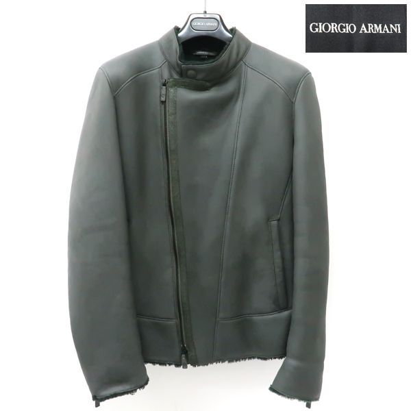 アルマーニ　ウール　ライダースジャケット GIORGIO ARMANI ムートン ライダースジャケット 2011/09388