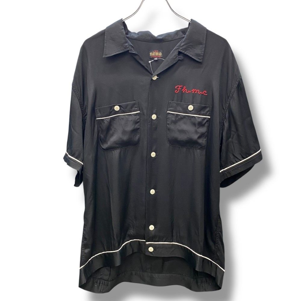 レア！フラットヘッド ボーリングシャツ ラスベガス 42 ミントグリーン