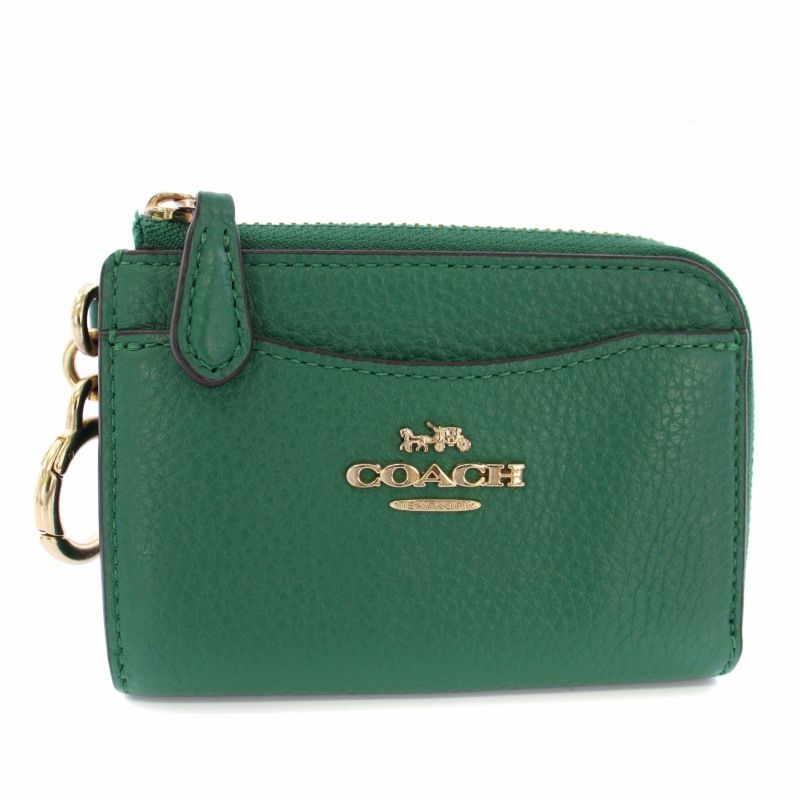 コーチ COACH LEATHER L ZIP CARD CASE カードケース 小銭入れ