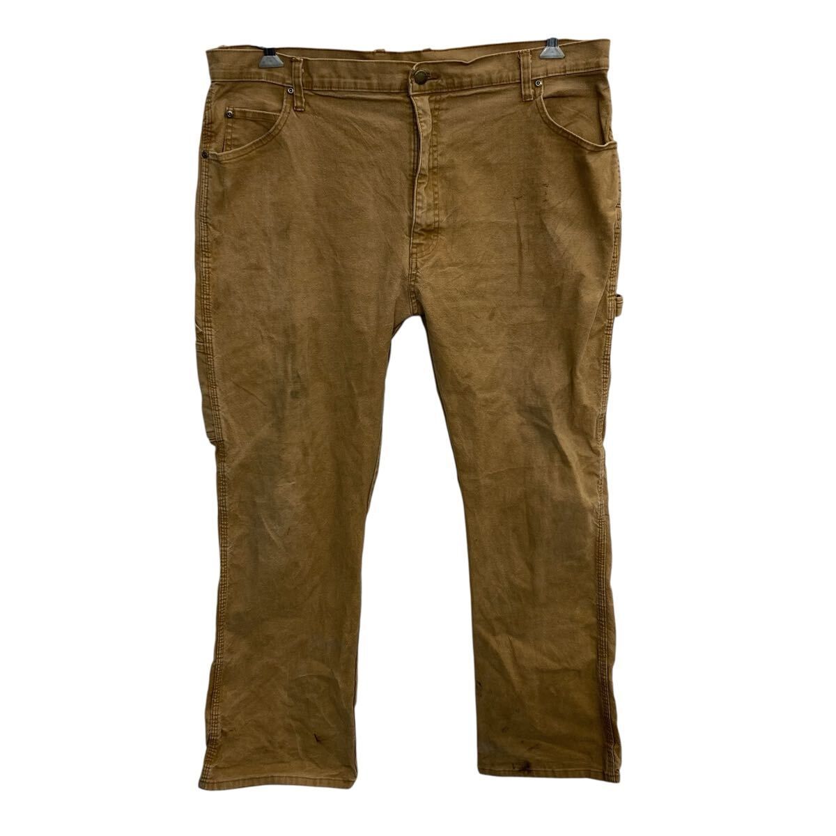 Dickies ワークパンツ W40 ブラウン ディッキーズ ジップアップ