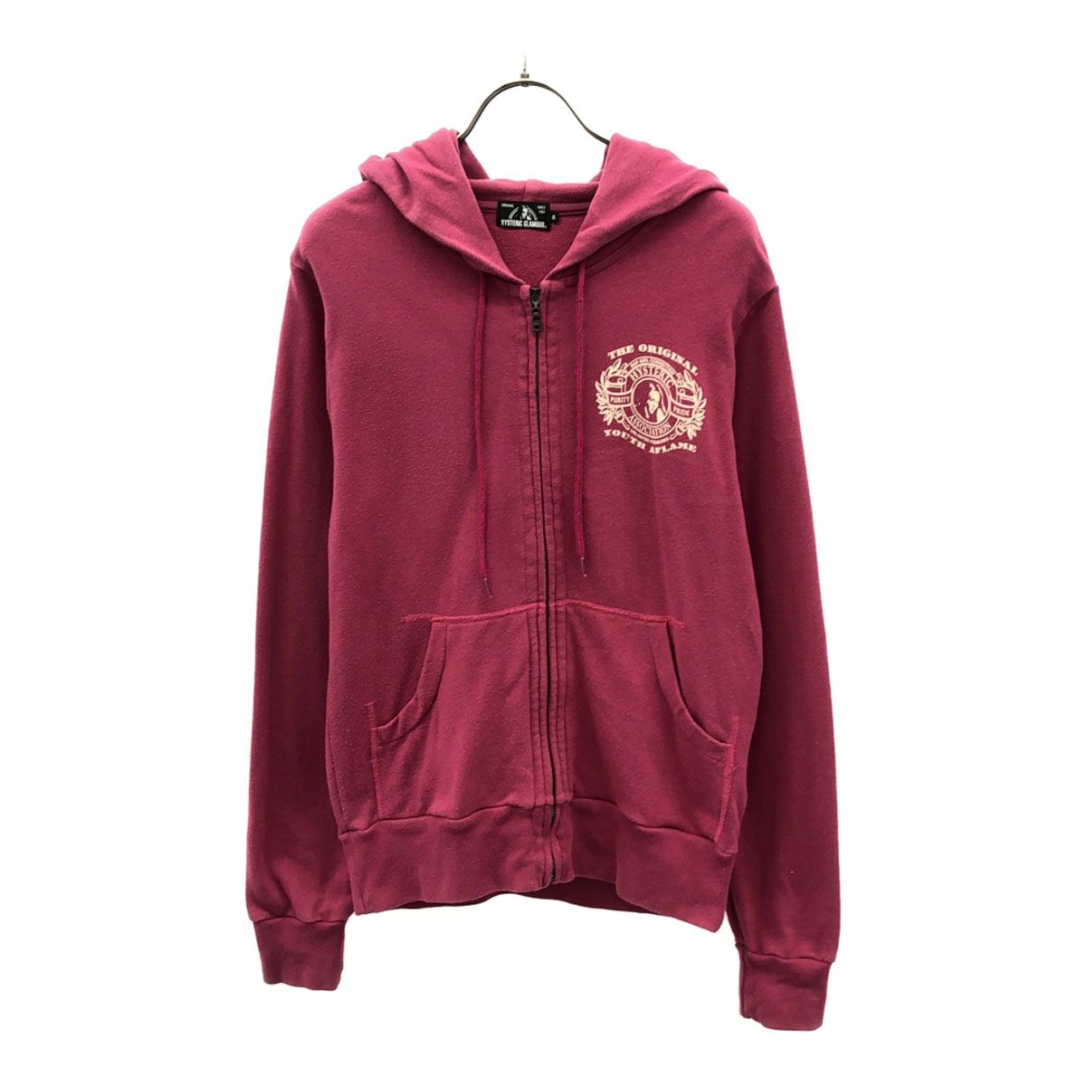 hystericglamour ピンク フルジップパーカー HYSTERIC GLAMOUR 