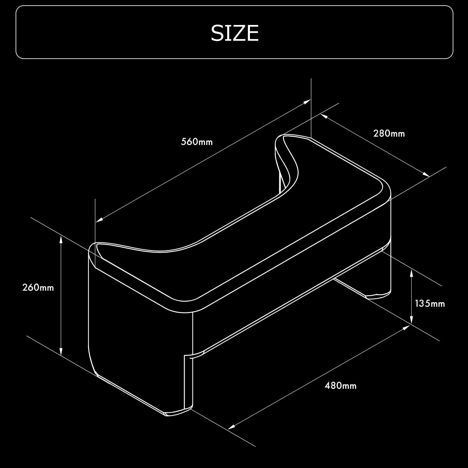 内寸49cm～ リストレスト