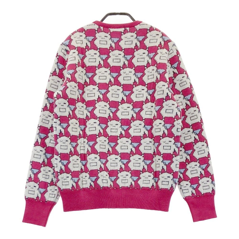 サイズ：L AND PER SE アンパスィ ニット セーター 総柄 ピンク系