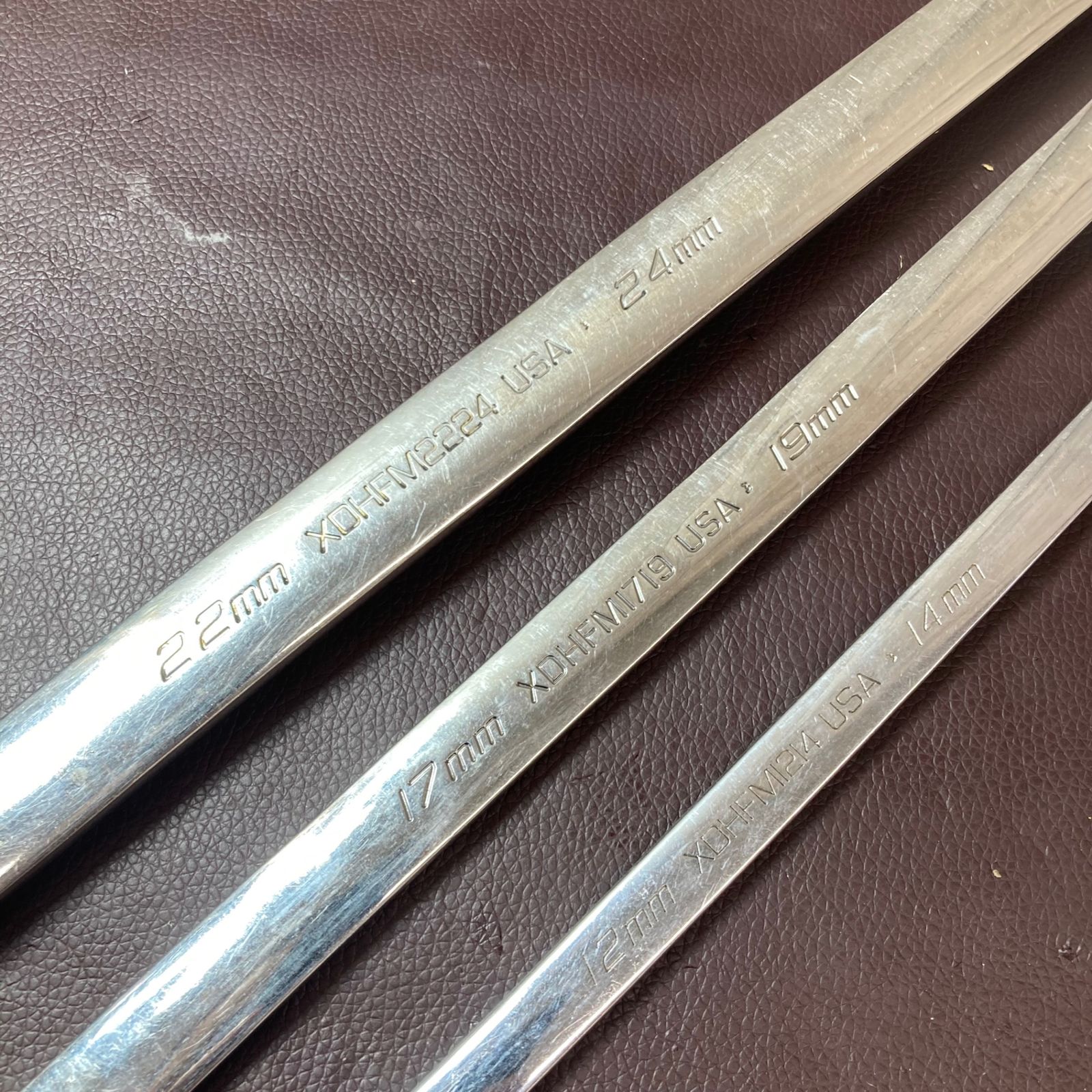 品 スナップオン Snap-on ロングストレートメガネレンチ XDHFM2224 1719 1214 3本セット 東大和店