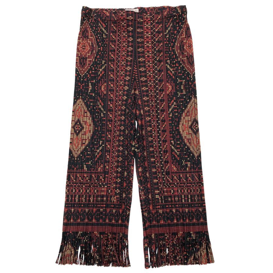 サイズ1 オムプリッセイッセイミヤケ ブラウン プリーツパンツ HOMME