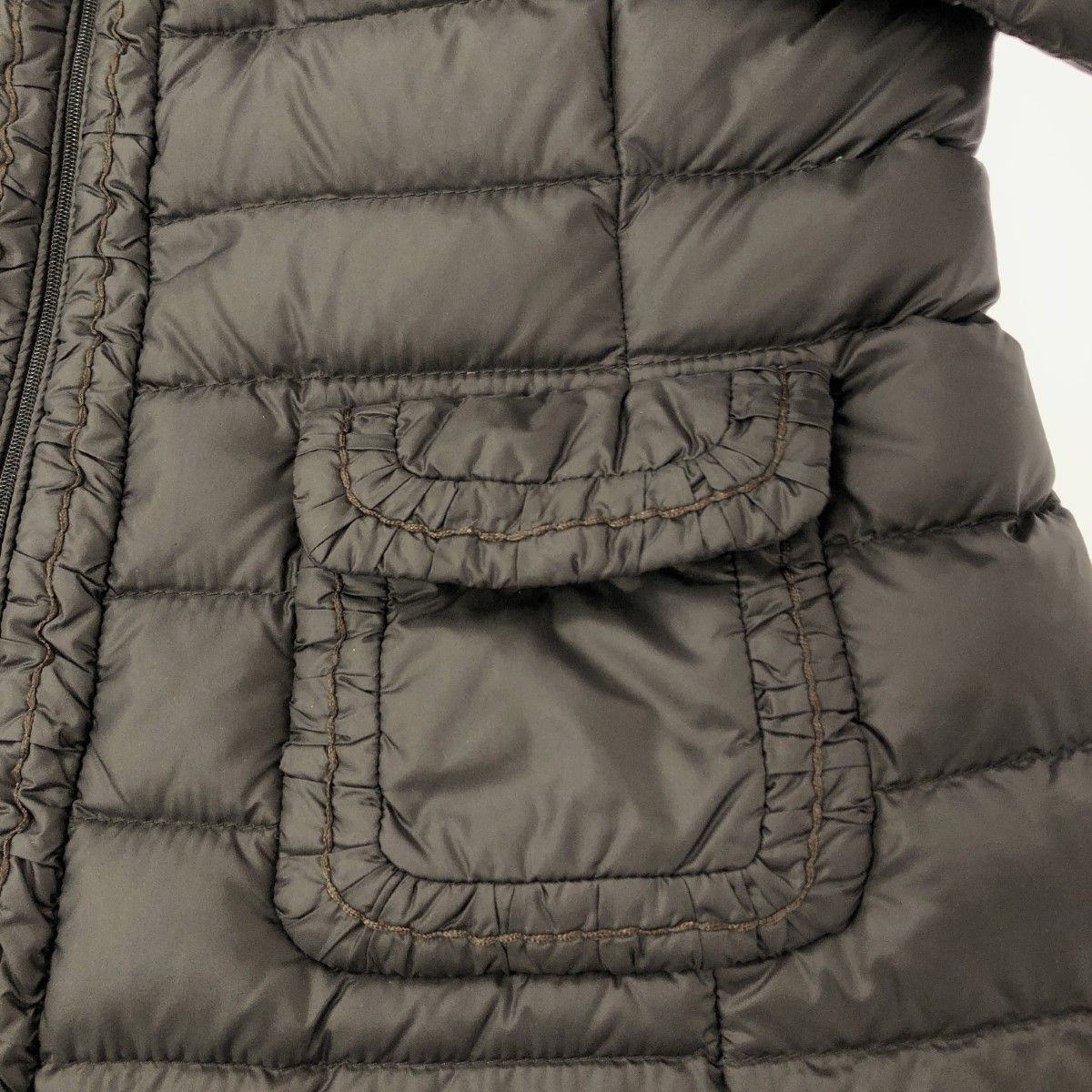 MONCLER モンクレール VAVNEAU ロング ダウンコート サイズ:0 ブラウン  