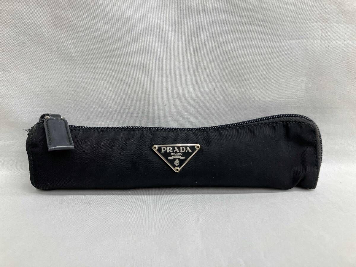 PRADA ナイロン ブラック ペンケース 7259 PRADA プラダ ペンケース 23 黒 ブラック 文房具 ブランド小物