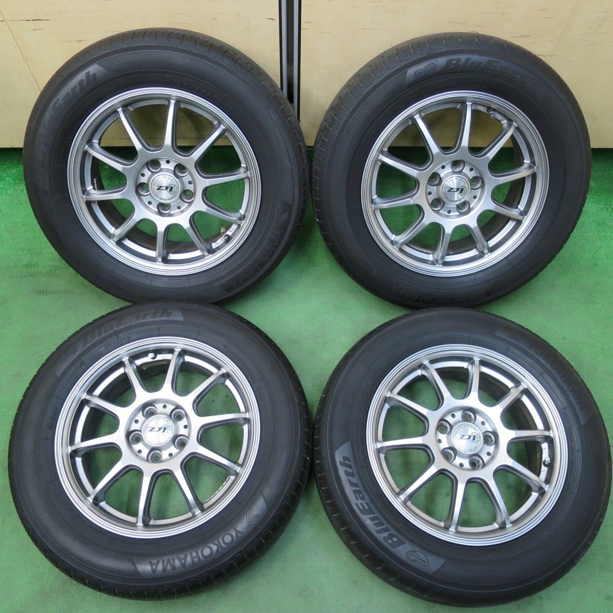 4本価格 プリウス 等 195|65R15 ヨコハマ ブルーアース AE01F LCZ 社外 アルミ 15インチ PCD100|5H 5031808イノ