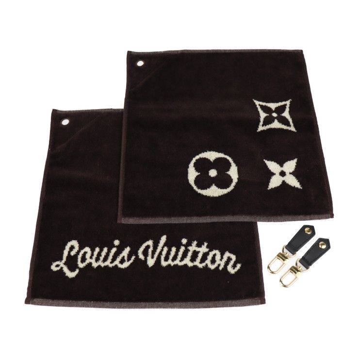 LOUIS VUITTON ルイ ヴィトン タオル GI0824 コットン100％ ブラウン系