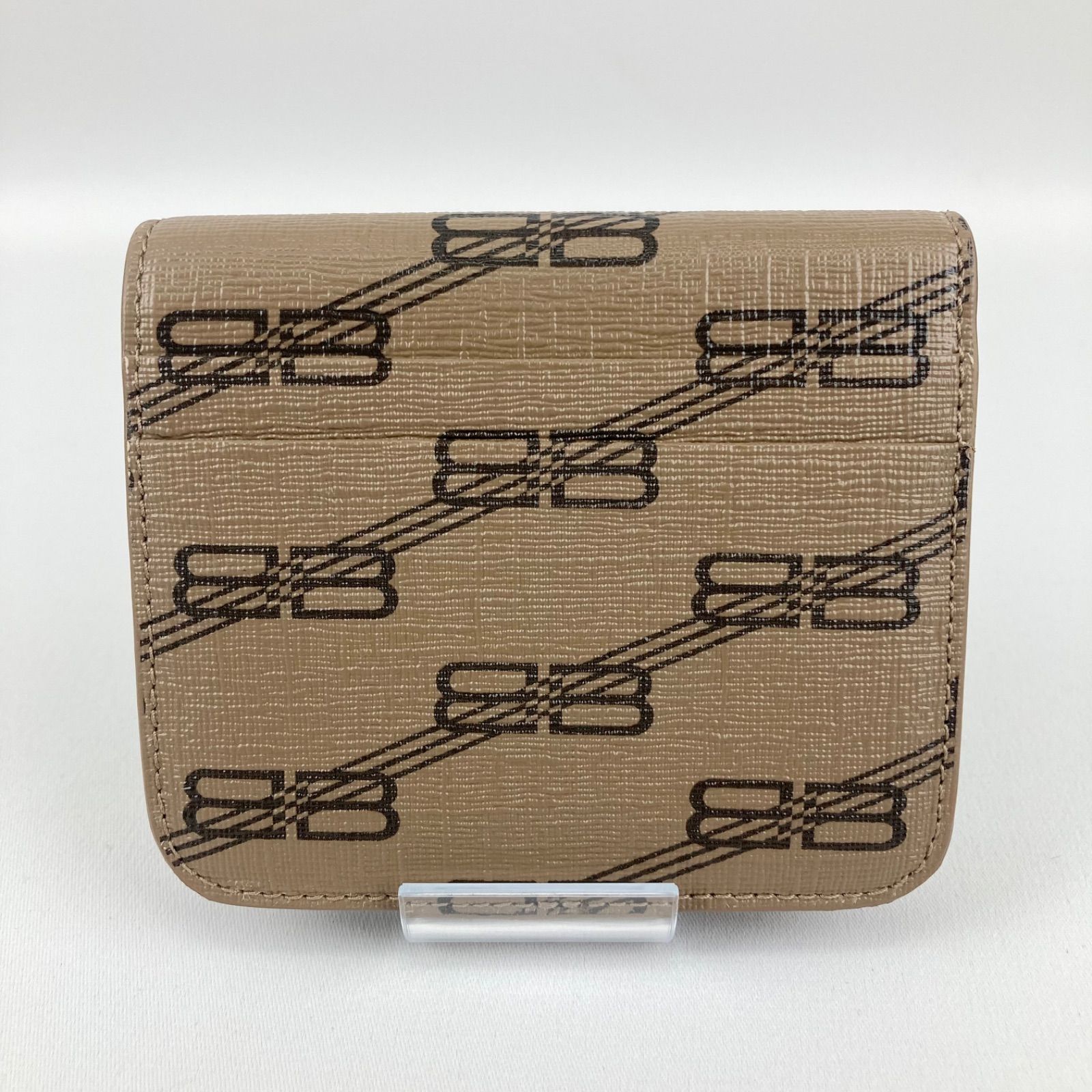 BALENCIAGA バレンシアガ 2つ折り財布 BB モノグラム ベージュ BALENCIAGA バレンシアガ 2つ折り財布 BB モノグラム ベージュ