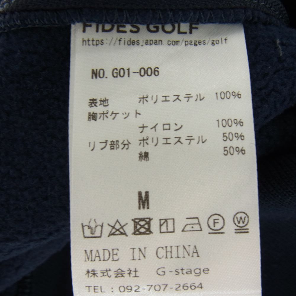 フィデスゴルフ FIDES GOLF スウェット ロゴ刺繍 ラグラン