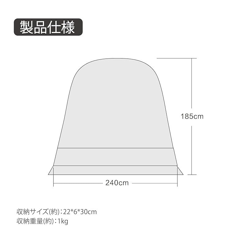 Vidalidoヴィダリド ツールームテント、キャンプ（TPUドアはオマケです） Vidalidoヴィダリド ツールームテント、キャンプ（TPUドアは