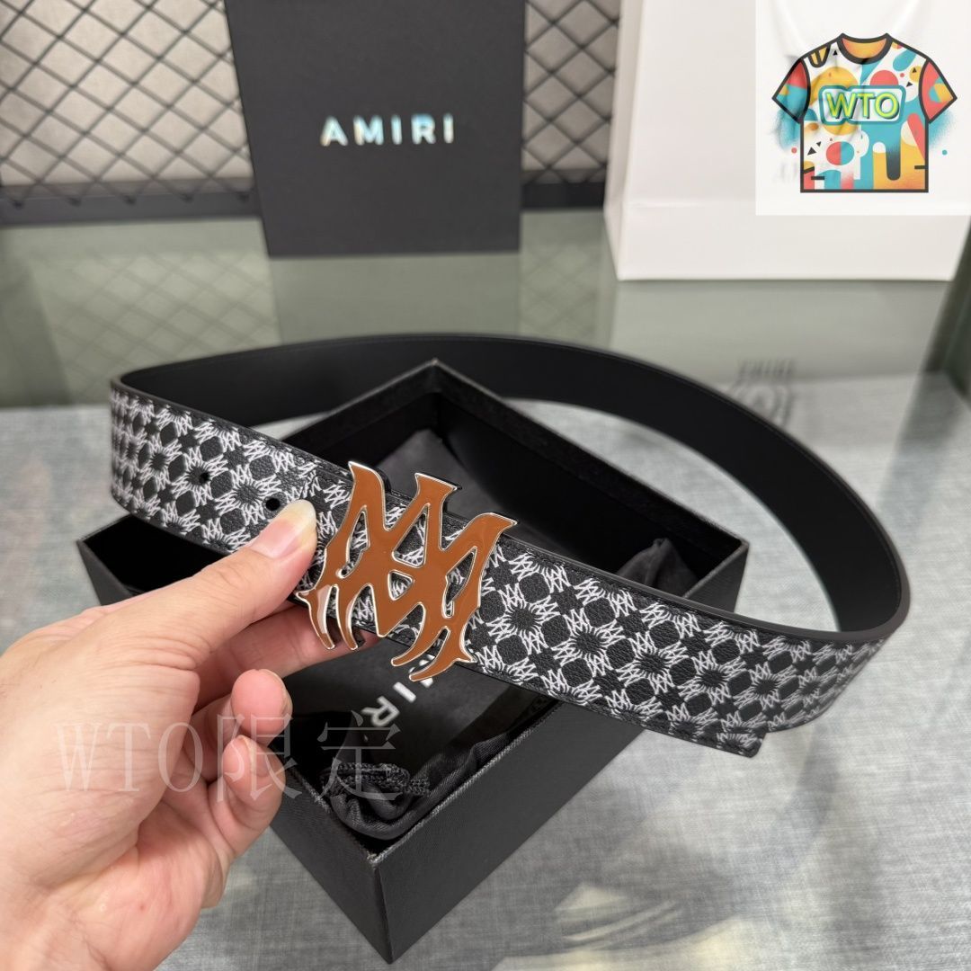 今日特価】AMIRI ダブルフェイスレザーベルト-3 - メルカリ