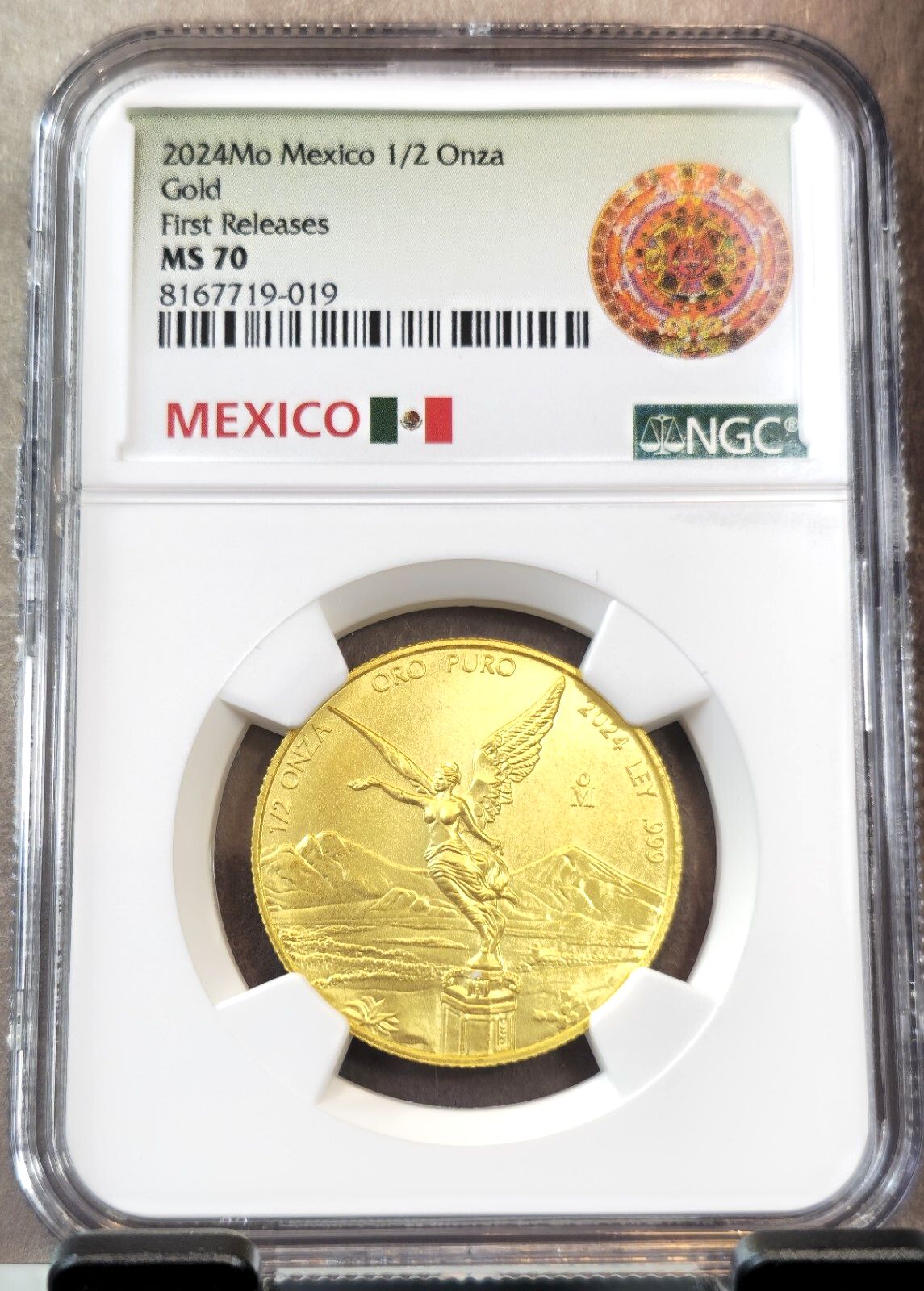 2025 MEXICO 1|2 ONZA GOLD LIBERTAD NGC MS 70 FIRST RELEASES RARE 1|2 OZ