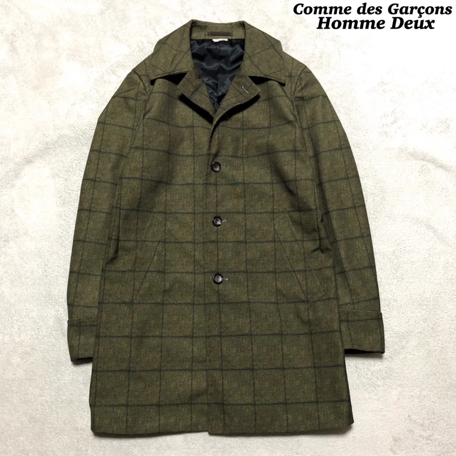 2026年最新】COMME des GARCONS HOMME DEUX メンズ ステンカラーコート