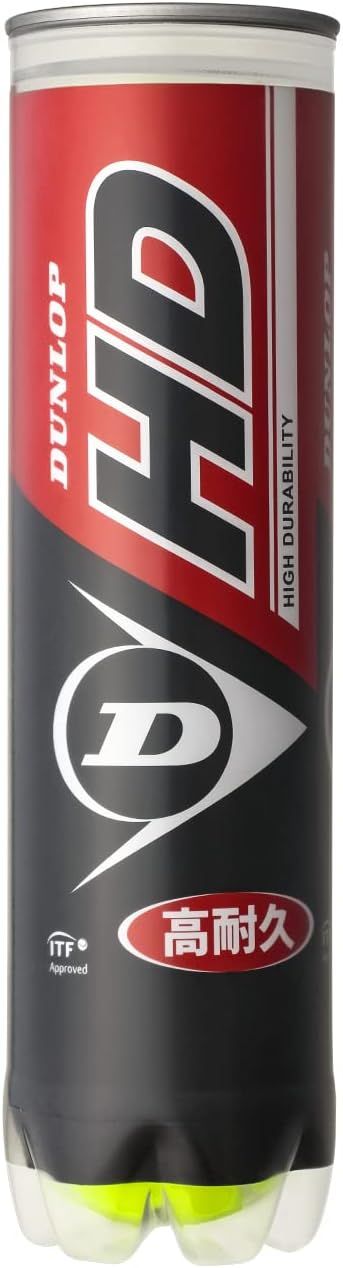 【開封済・未使用品】DUNLOP(ダンロップ) 硬式 テニスボール DUNLOP HD(ダンロップ HD) 4球入×15ボトル(60球)