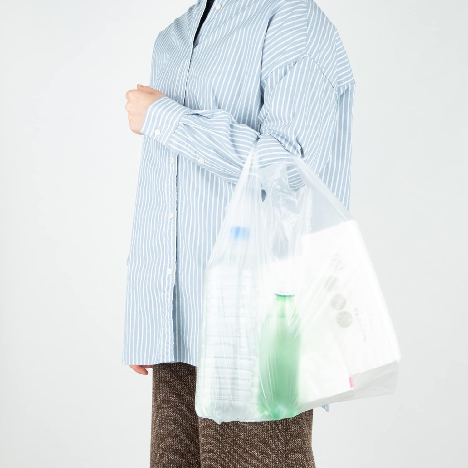 【14年秋冬セール】 挑戦中 レジ袋 手提げ袋 半透明東４５西４５号３００ ４４０ ｘ５３０ｍｍ６０００枚セット 全品送料無料！