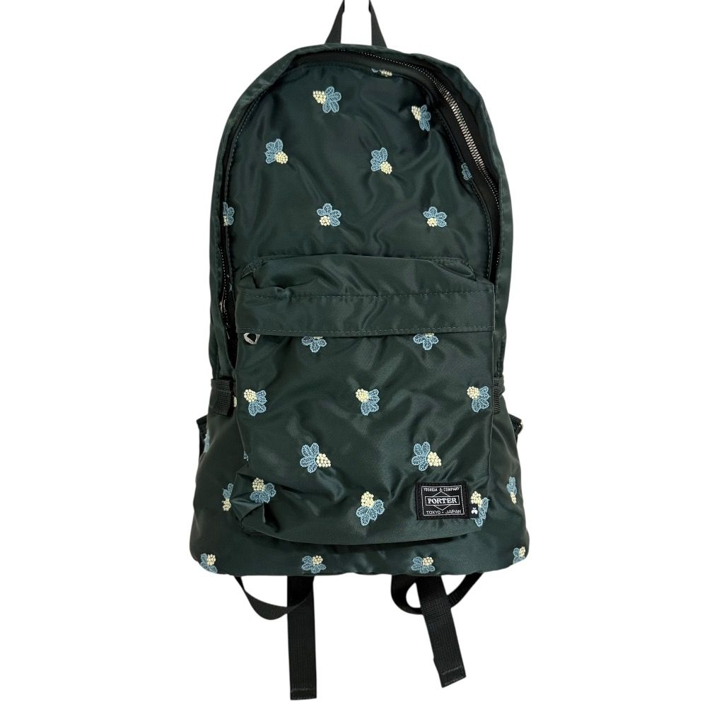 ミナペルホネン　ジャングルレリーフ　リュック　ハンドメイド　爽やかグリーン jungle relief ファブリック - minä perhonen