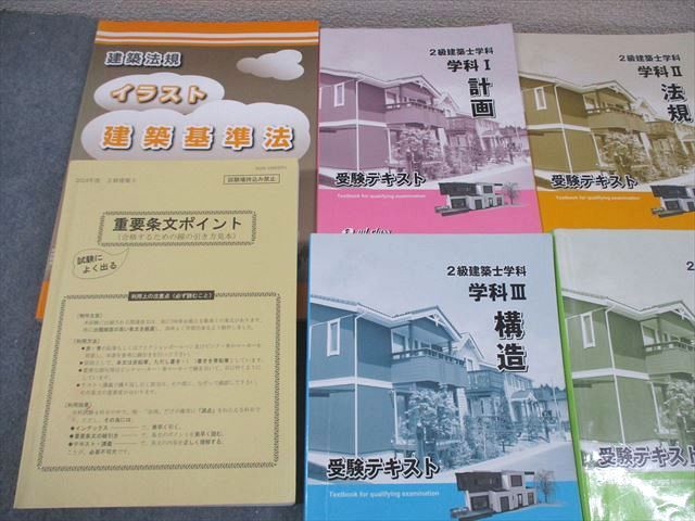 日建学院 2級建築士学科 学科I〜IV 受験テキスト/問題解説集