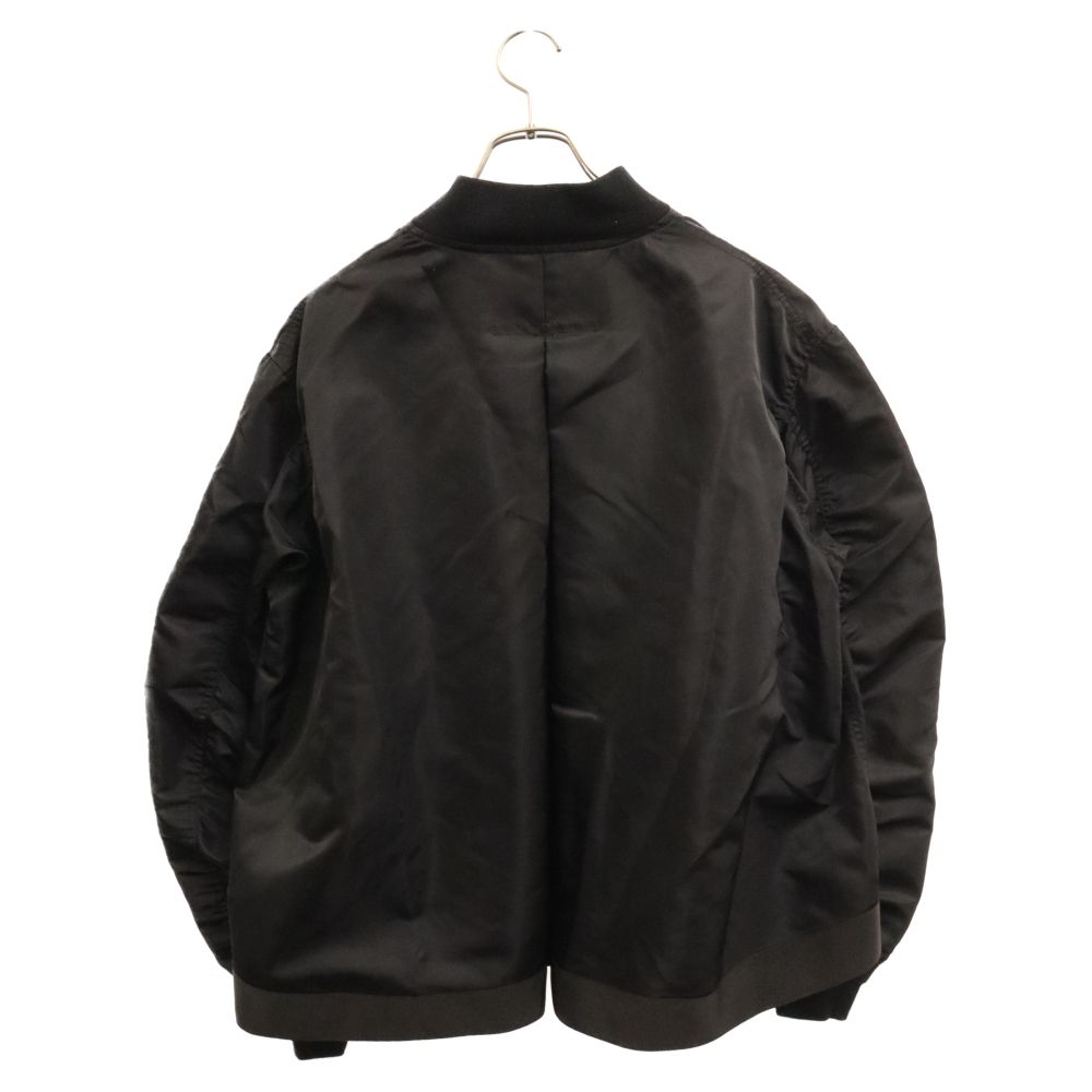 Sacai (サカイ) MA-1 Blouson フライトジャケット ブルゾン SCW-001 ブラック - メルカリ