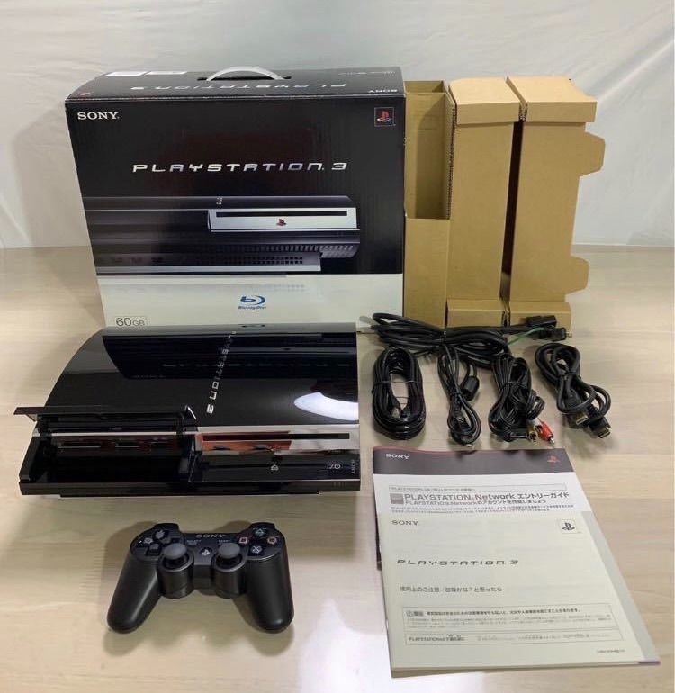 完品】本体 初期型 60GB ps3 ps2 完品 希少 プレミア - ゲーム