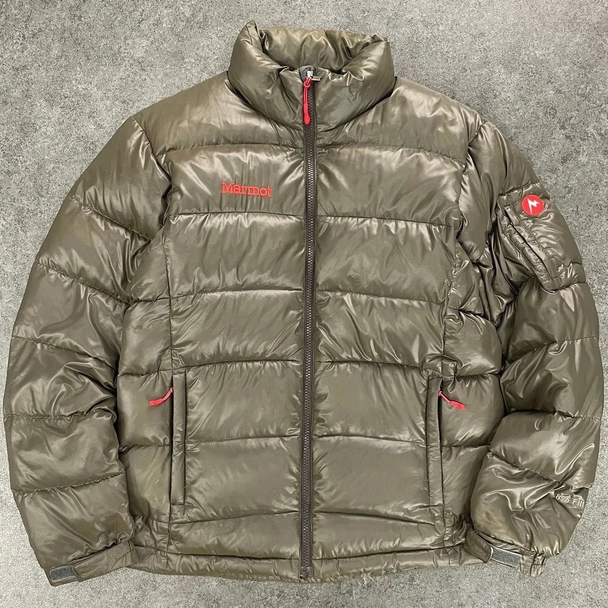 Marmot 825 Fill Power Down Jacket Full Zip マーモット ダウンジャケット 825フィルパワー ジップアップ  ロゴ刺繍 ダウン90%入り 軽量 メンズ ライトダウン MJD-F0014 - メルカリ