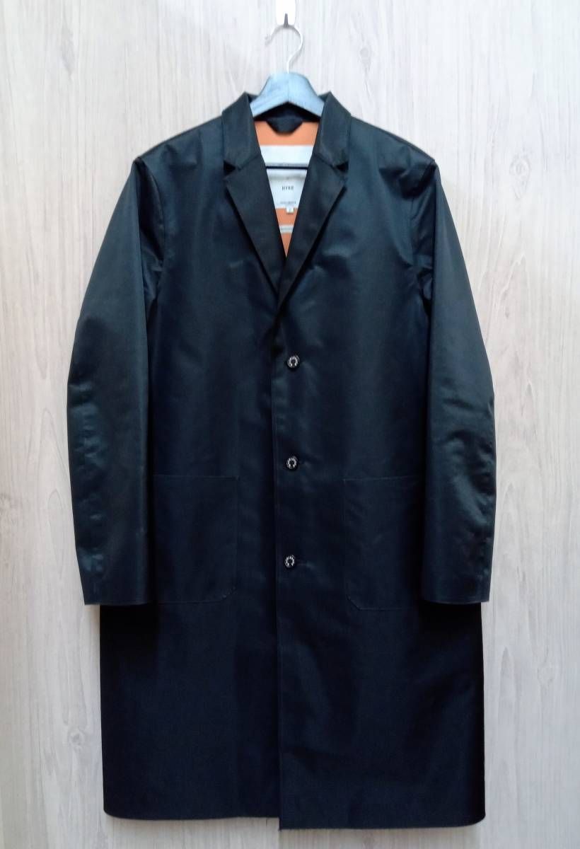 【タグ付】MACKINTOSH HYKE ゴム引きコート ダークネイビー 1 MACKINTOSH × HYKE/マッキントッシュ×ハイク/コート/ゴム引きコート