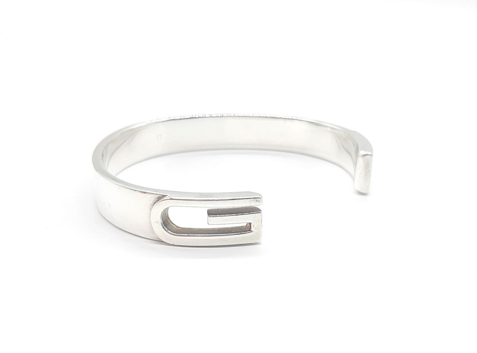 Gucci　Gロゴ　バングル　スターリングシルバー　Ag925　ユニセックス グッチ Gucci Gロゴ バングル ブレスレット スターリング