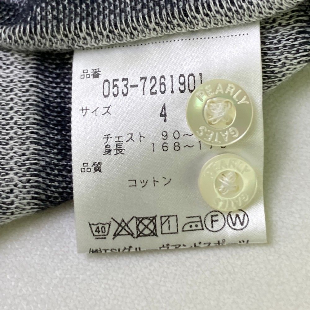 PEARLY GATES パーリーゲイツ クルーネック コットン ニット