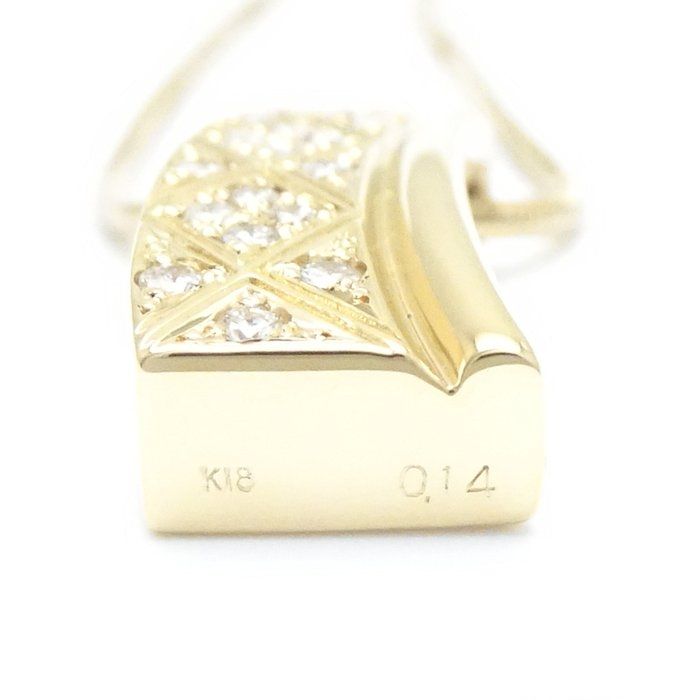 LA SOMA ラソマ ダイヤモンド ネックレス ダイヤモンド0.14ct K18YG イエローゴールド / 199643【BJ】