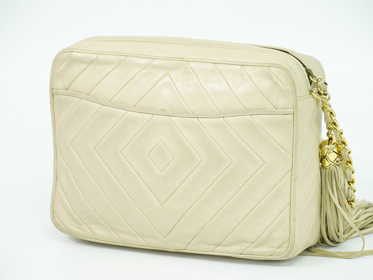 本物 シャネル CHANEL ココマーク タッセル チェーン ショルダーバッグ  