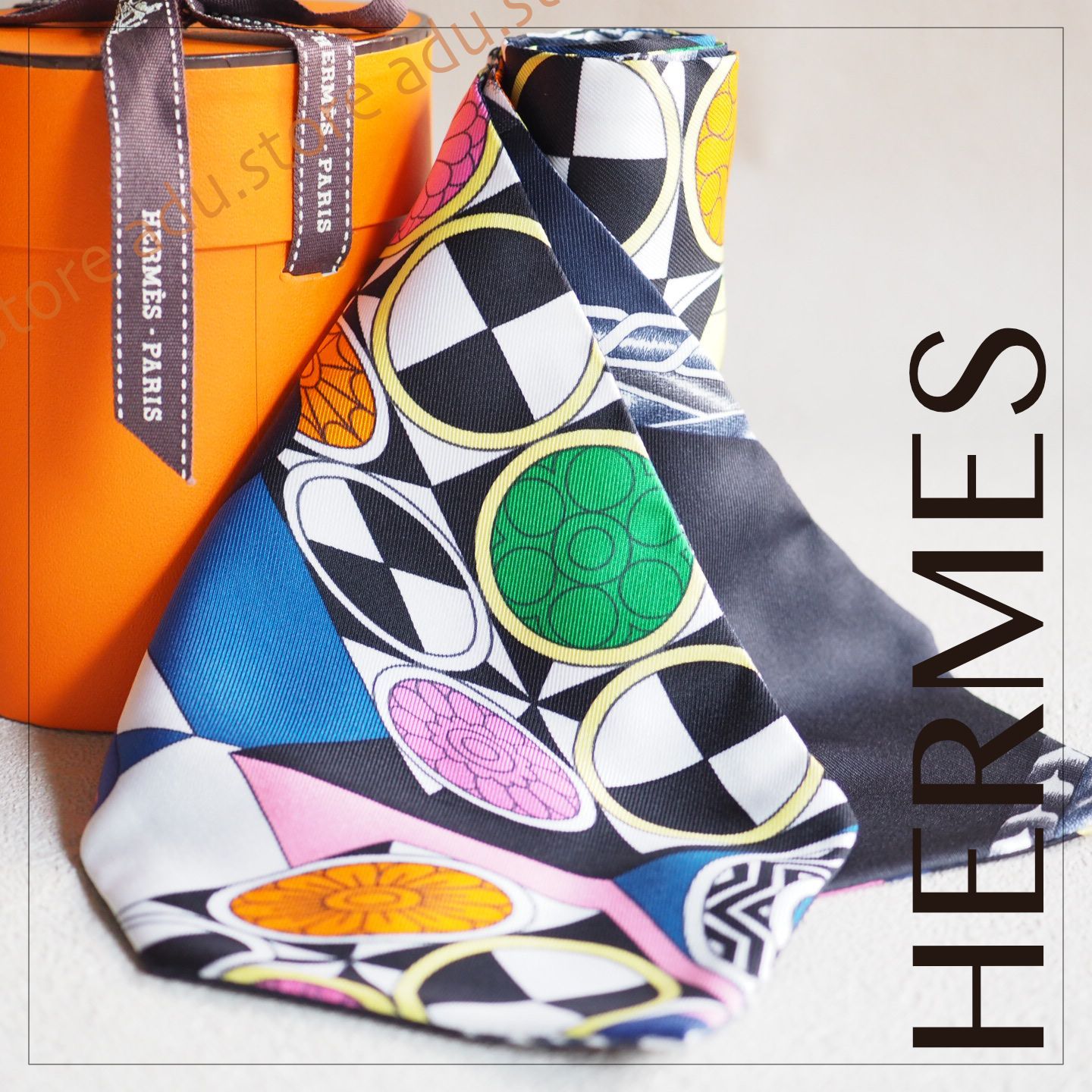 【HERMES】ツイリーツイルアップHERMES