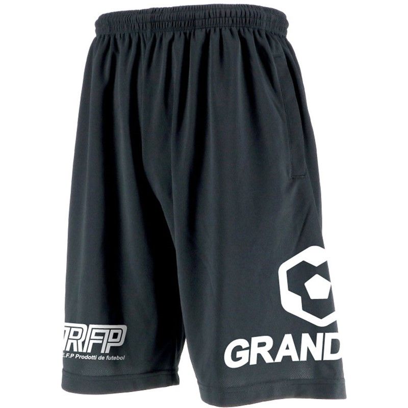 grande(グランデ) BIGヘキサゴンドライメッシュハーフパンツ フットサルプラクティクスパンツ (gfph23704-0901)、(0901)BLK/WHT
