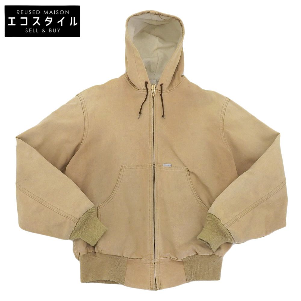 Carhartt カーハート Carhartt カーハート USA製 100周年記念 アクティブジャケット コットン メンズ ベージュ系 LARGE 80s LARGE