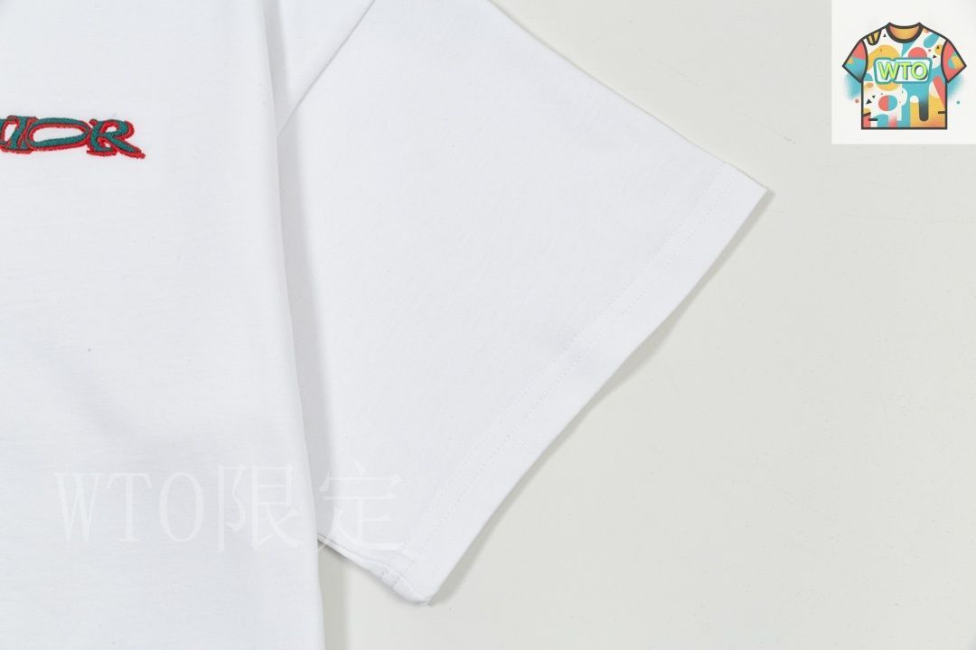 今日特価】DIOR CD 十字刺繍ホワイト T シャツ - メルカリ