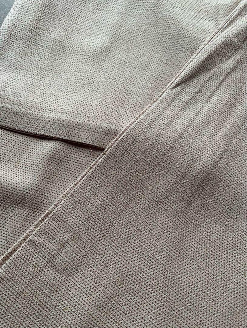 塩沢紬 単 黒縦ライン 雪輪の小紋 トールサイズ おまけ帯留めつき 塩沢紬