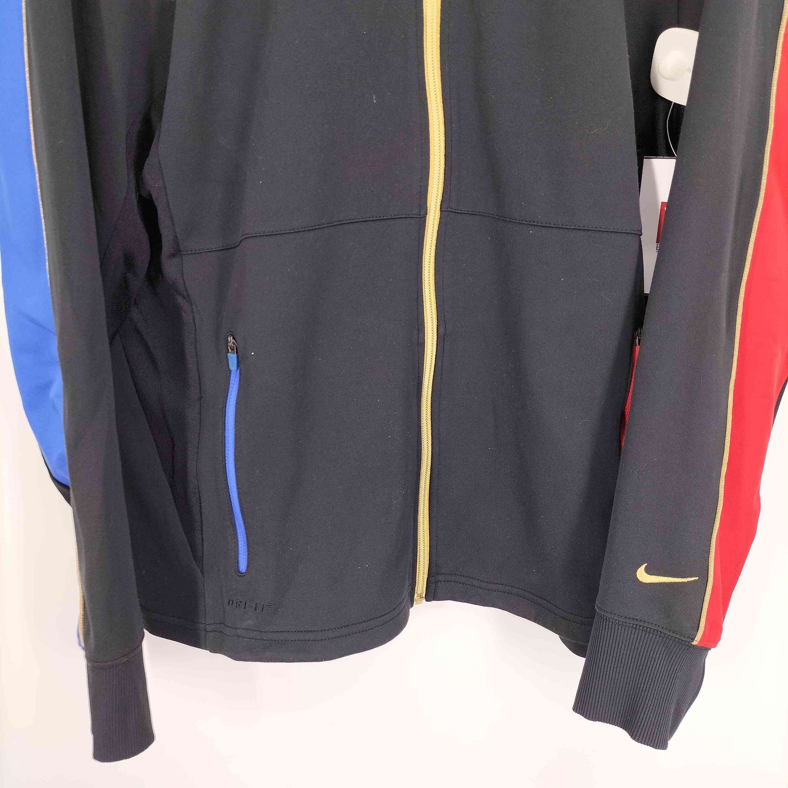ナイキ NIKE DRI-FIT スウッシュ ロゴ 刺繍 マルチカラー ジップ