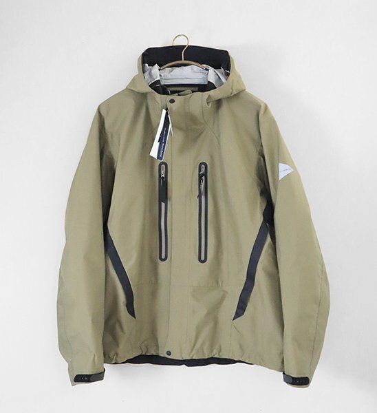 and wander｜撥水ライトジャケット2（L・ベージュ） and wander ◇24AW 