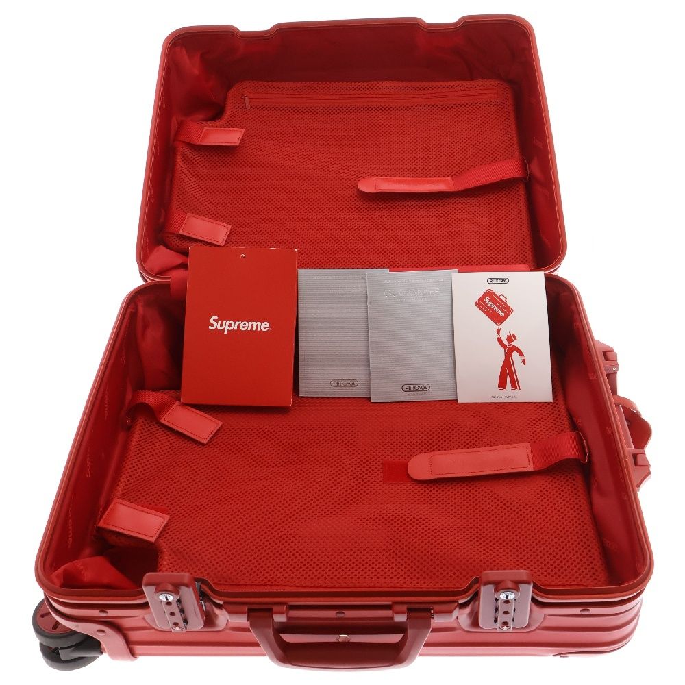 SUPREME シュプリーム 18SS×RIMOWA Topas Multiwheel 45L Red リモワ
